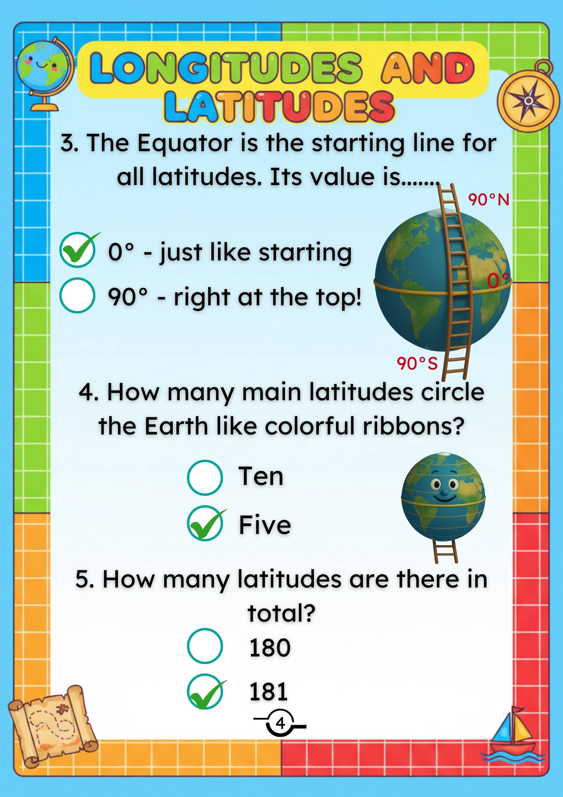 Page 4 of Longitudes & Latitudes - I